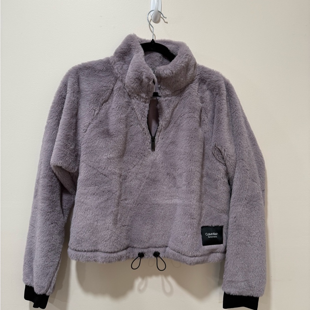 Calvin Klein Soft Lavender Fleece Jacket